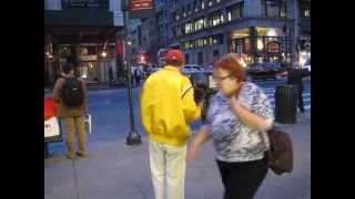 Dude with boombox on Fifth Avenue