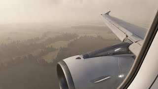 Cloudy Low Vis Arrival into London Stansted RWY 22 (EGSS) | Fenix A321 CFM | MSFS