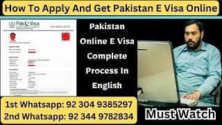 Pakistan Online E Visa Complete Process In English  Pakistan Tourist Visit Visa & Family Visit Visa