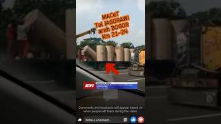 Breaking News‼️Muatan Truk Tumpah Sebabkan Macet Tol Jagorawi Arah Bogor #news #bogorhits #jakarta