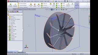 Part 1: Solidworks tutorial: burner with air swirler for ANSYS-Fluent CFD simulation