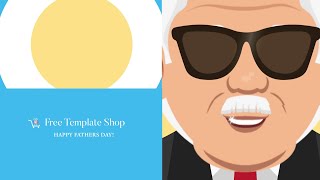 Happy Fathers Day Logo Reveal - After Effects Template