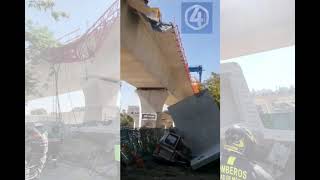 Cae estructura del Tren Interurbano México-Toluca