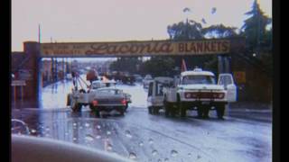 Barwon River at Geelong in  flood 1960s STD 8mm film