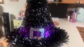 A cute halloween decorated table tree all dollar tree items, diy dollar tree craft for Halloween