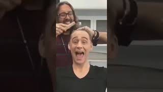 Tom Hiddleston make-up transformation to Loki | Celebrity Back Stage #Shorts