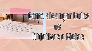 Como organizar Objetivos e Metas para 2022 | Mostrei como me organizo #30AntesDos30