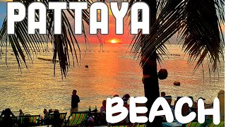 TAK WYGLĄDA PLAŻA W PATTAYI JOMTIEN, TAJLANDIA / JOMTIEN BEACH WALK, PATTAYA, THAILAND