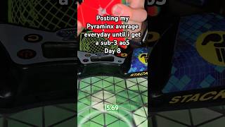 Posting my Pyraminx average everyday until i get a sub-10 ao5 - Day 8