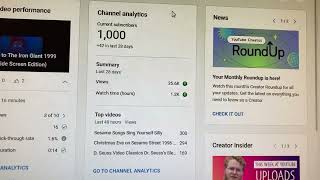 Finally 1,000 Subscribers!!!