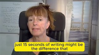 15 seconds of writing might be the difference that you need to win your next instruction.