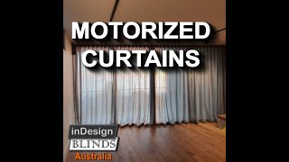 Motorized curtains | InDesign Blinds Australia