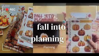 SPOILER ALERT Fall Into Planning - Fall Planning Box Unboxing