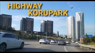 Bursa highway go to Korupark Mall - Bursa Otoyolundan Korupark avm ye