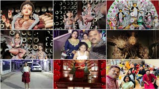 Sasthi te office a lunch | Sandhe bela Pandal hopping #vlog #durgapuja2023 #durgapuja