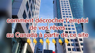 #comment trouver un emploi #guichet emploi#canada