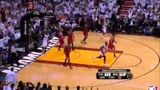 Dunk of the Night: Chris Bosh Spins for the Two-Handed Dunk in HD (Game 3, May 22, 2011)