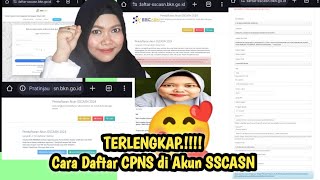 Cara Daftar CPNS di Akun SSCASN