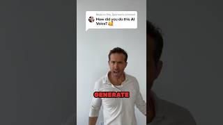 Generate voiceovers with any voice you want! Even #ryanreynolds 🔥 #aivoicer #aivoice #ai #voiceover