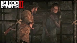 Red Dead Redemption 2 - Артур спасает Мередит во время поиска нового места для лагеря банды