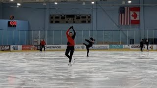 Adult Figure Skating Spins on Dance Blades