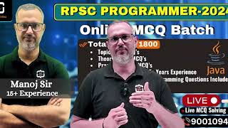 RPSC Programmer Java | RPSC Programmer Java Test Series | RPSC Programmer Java by Manoj Sir