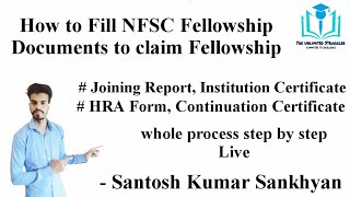 How to fill NFSC Fellowship Documents to Claim Fellowship | NFSC Documentation | NTA NET June 2020