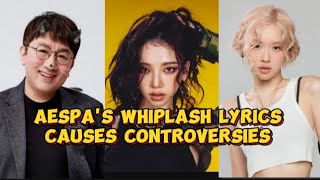 Aespa whiplash lyrics causes controversy by shading hybe and copying blackpink#kpop #aespa#whiplash