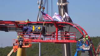 Dr. Diabolical’s Cliffhanger Topping Off - New for 2022 - Six Flags Fiesta Texas