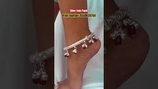 Beautiful silver Payal with 66% discount ✨🌸#youtubeshorts #ytshorts #shortvideo