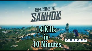 Almost Solo VS Squad - 14 kills in 10 Minutes - FD Chachu