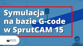 SprutCAM 15 - symulacja na bazie G-code #gcode #cadcam #sprutcam