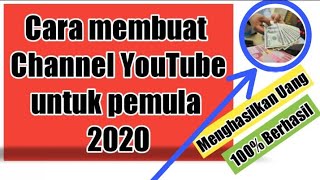 Cara membuat channel YouTube di Hp android 2020 - untuk pemula