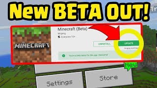 NEW Minecraft PE UPDATE Beta is RELEASED and OUT NOW (Pocket Edition, Xbox, MCPE)