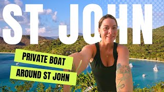 VISITING ST JOHN | Exploring the island by BOAT