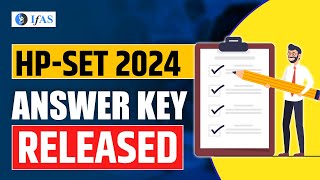 HPSET Answer Key Released | HPSET 2024 Paper 1 Provisional Answer Key | Download HPSET Answer Key