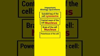 Questions about Human Cells #gk