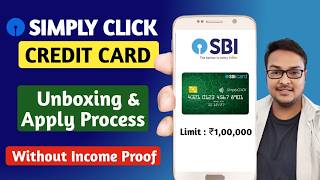 SBI Simply Click Credit Card | SBI Simply Click Credit Card Unboxing & Apply Process 2024 |