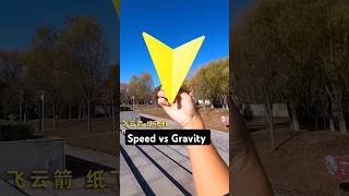 Triangle paper plane vs gravity #51 #shorts #paperplane #paperjetplane #origami #airplane #pakistan