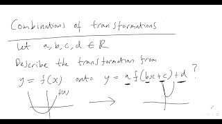 49. CRUCIAL RULE FOR COMBINATIONS OF GRAPH TRANSFORMATIONS!!! (A-level Maths, Pure Maths Video 49)