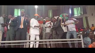 SIMBA ARATI &RAILA AMOLO ODINGA AT BOMUS OF KENYA JIGS BY DANTE OMOGUSII OBOKANO AND JARED MOMBINYA