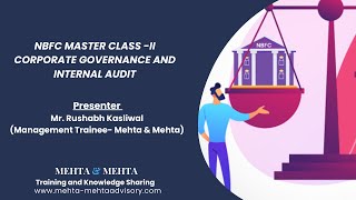 NBFC Master Class -II Corporate Governance and Internal Audit