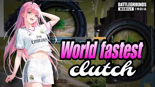 WORLD FASTEST 😎 CLUTCH 💪 | EASY 😉 1V4 | SHORT VIDEO 📸