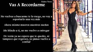 Gloria Trevi - Vas A Recordarme (Letra)