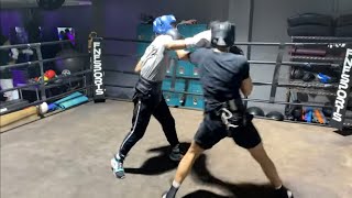 SPARRING AT THE BOXING GYM!!!