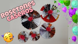 CONO HACER ROSETONES DECORATIVOS SIN GASTAR♻️| Gisela Pacheco De Angel