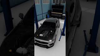 Supercharged Mustang Engine Starting gone wrong!!! #gaming #beamng #automobile #beamngdrive #video