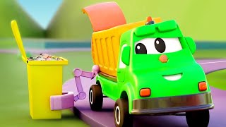 Wheels On The Garbage Truck Go Round And Round, Vehicle Song and Rhyme for Kids