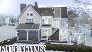 WINTER TOWNHOUSE ⛄| The Sims 4 Speed Build