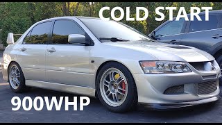 Evo 8 Cold Start 900whp